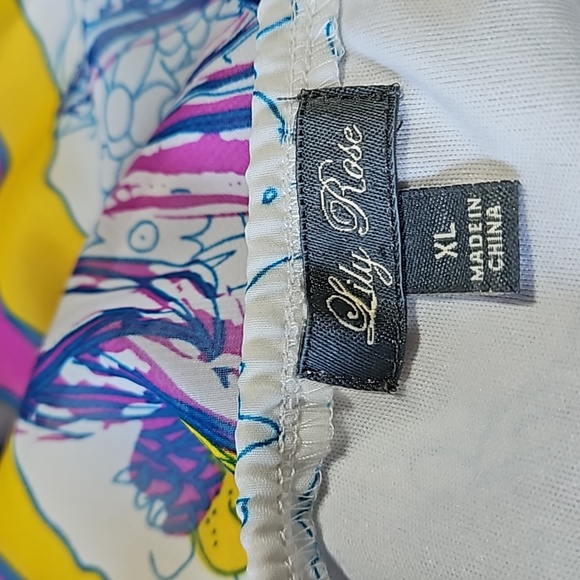 Lilly Rose Floral Fully Lined Sundress with adjustable straps. Size XL - Picture 6 of 9